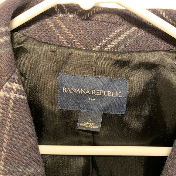 NWT BANANA REPUBLIC wool blazer. Sz 8 - Picture 5 of 8